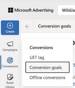 ms-ads-conversion-menu