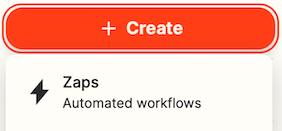 zapier-create-zap-menu